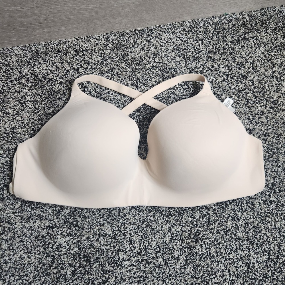 PINK Victoria's Secret Wear Everywhere Wireless Push-up Bra Cream Multiway 40DD